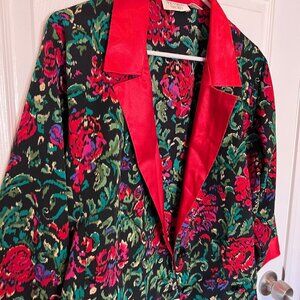 Small Vintage Victoria's Secret Gold Label Satin Pajama Set